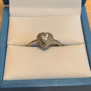 Sterling silver heart ring